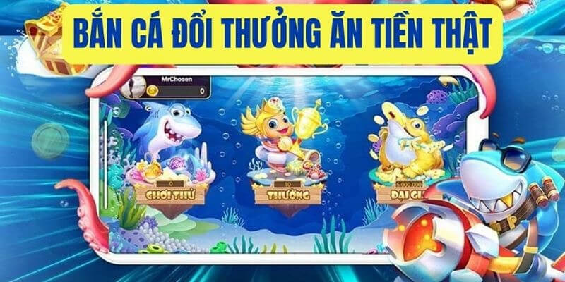 Bắn cá đổi thưởng tiền mặt trực tiếp tại AA88 vô cùng hấp dẫn