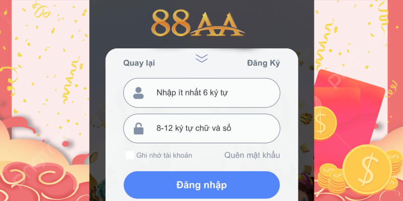Đăng nhập aa88 bằng ứng dụng điện thoại